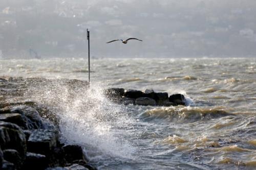 افزایش ارتفاع موج در دریای خزر