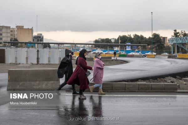 بارش پراكنده باران در كشور