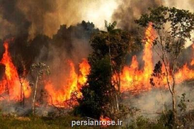 اطفاء آتشسوزی در مناطق طبیعی کلیبر با هواپیمای ایلوشین