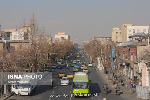 آلودگی هوای ۵ کلانشهر