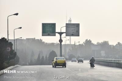 شاخص کیفی هوای اصفهان بر مدار قرمز آلودگی