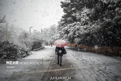 پیشبینی بارش برف و باران در بیشتر مناطق کشور