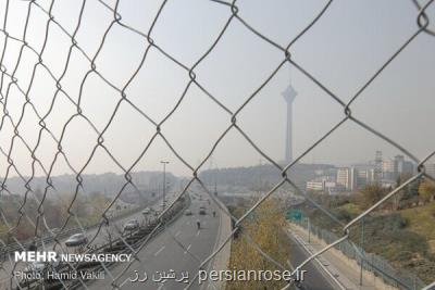 هوای پایتخت برای گروههای حساس همچنان ناسالم می باشد