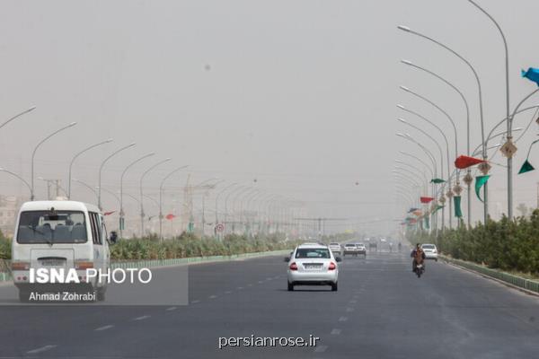 گرد و غبار در نقاط مختلف کشور