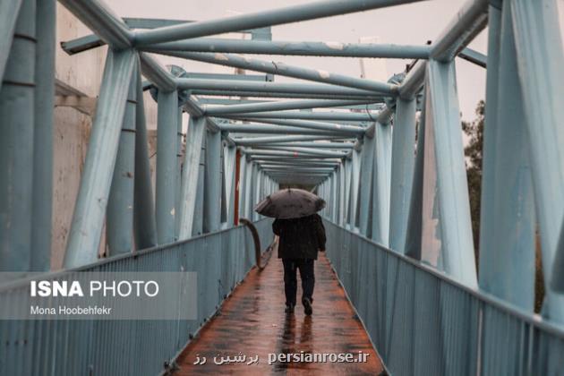 بارش پراکنده باران در نقاط مختلف کشور