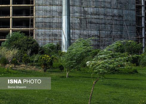 وزش باد شدید در جنوب تهران