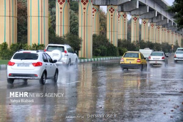بارش باران در مناطق شمالی و غربی کشور