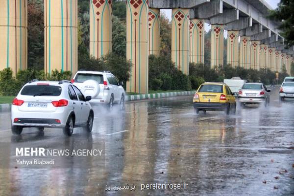 بارش باران در مناطق شمالی و غربی کشور