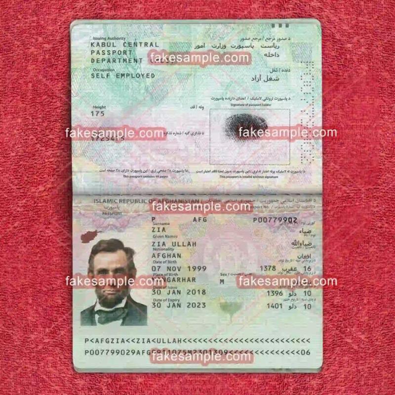 New Zealand Passport Fake Template