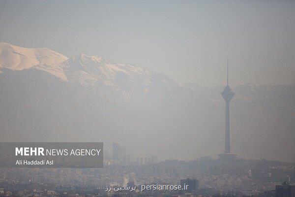 شاخص کیفیت هوای تهران طی ۲۴ ساعت گذشته به عدد ۳۱۸ رسید