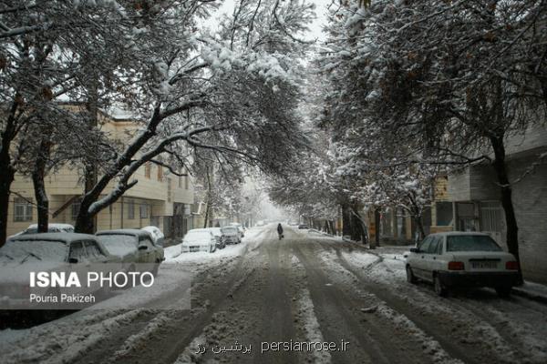 بارش برف و باران در بعضی مناطق كشور