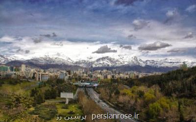 هوای ۲۲ فروردین تهران پاك است