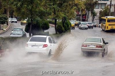 بارش های رگباری در ۱۷ استان