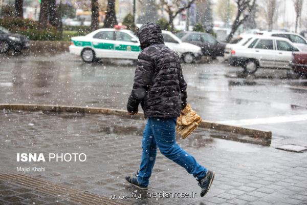 تشدید بارش باران و برف، كوهنوردی نكنید